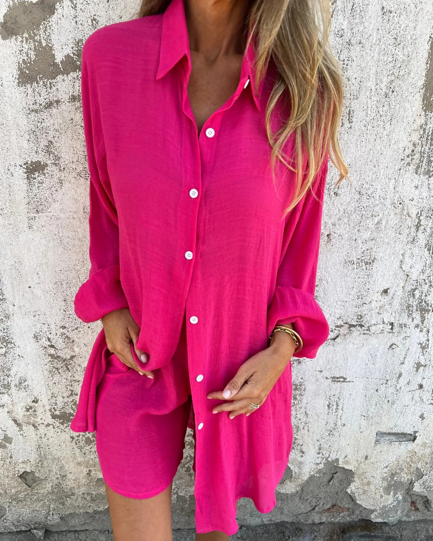Isabel™ - Conjunto De Camisa Y Pantalones Cortos de Lino