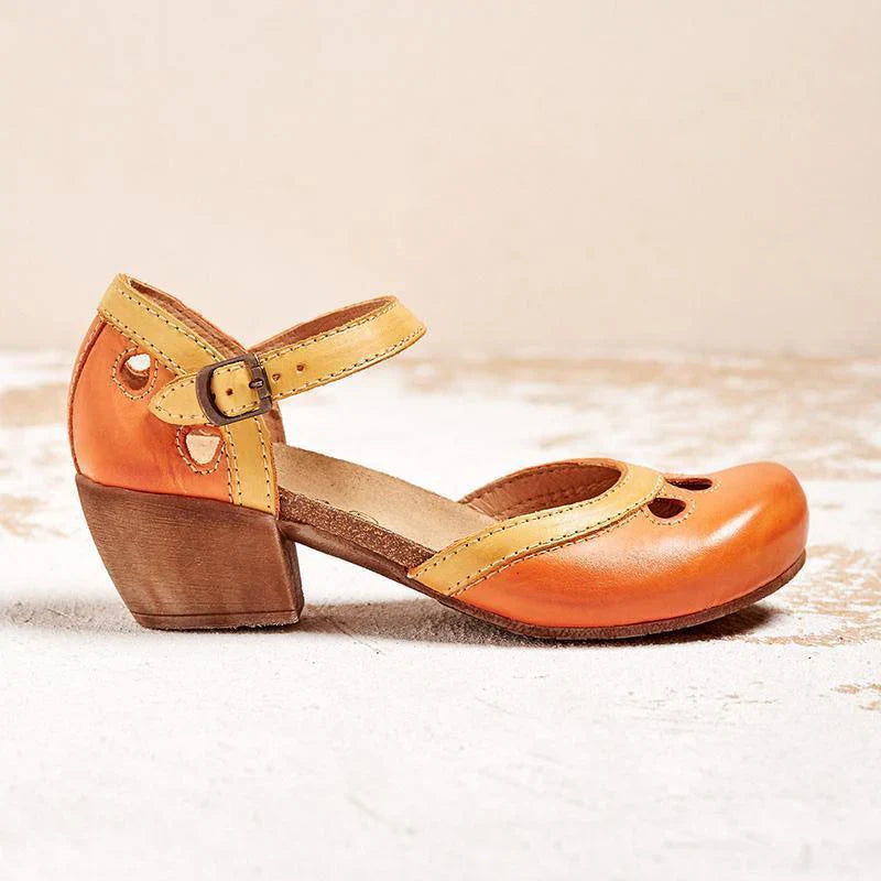 Amalia - Sandalias Con Tacón Bajo Confortables