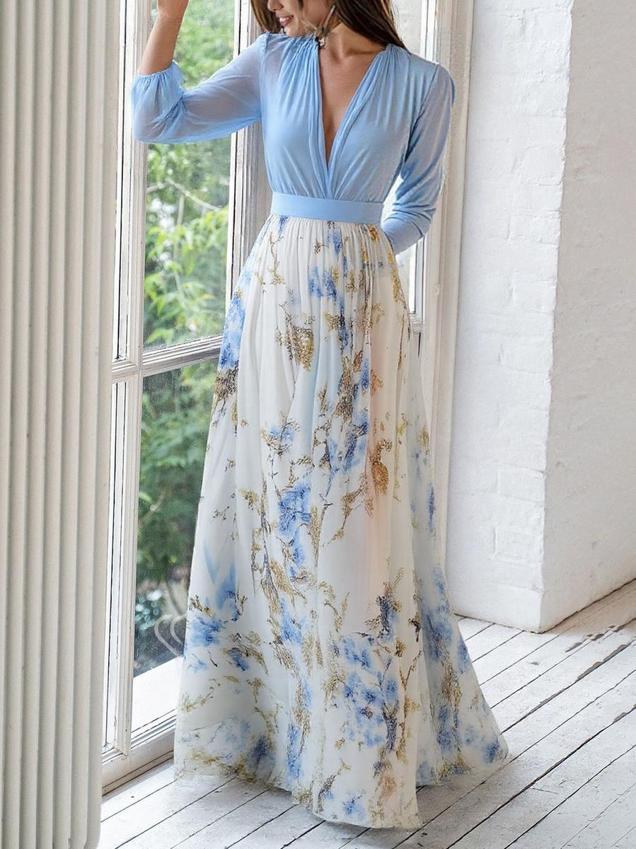 Lucía | Elegante Vestido Maxi Con Estampado Floral