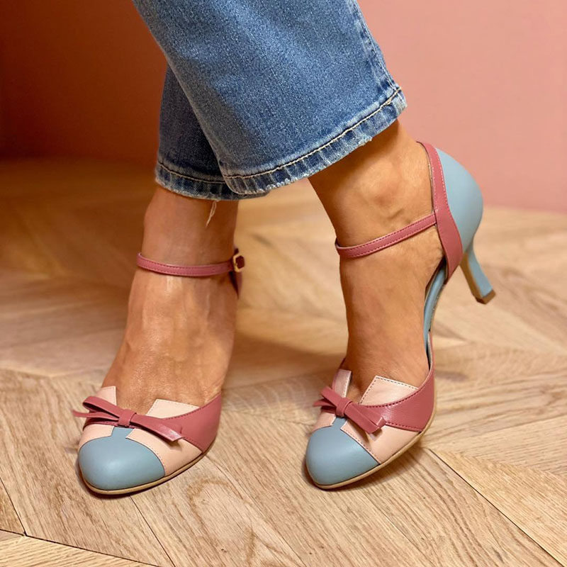 LUCIA™ | Sandalias Con Lazo Y Correa Al Tobillo