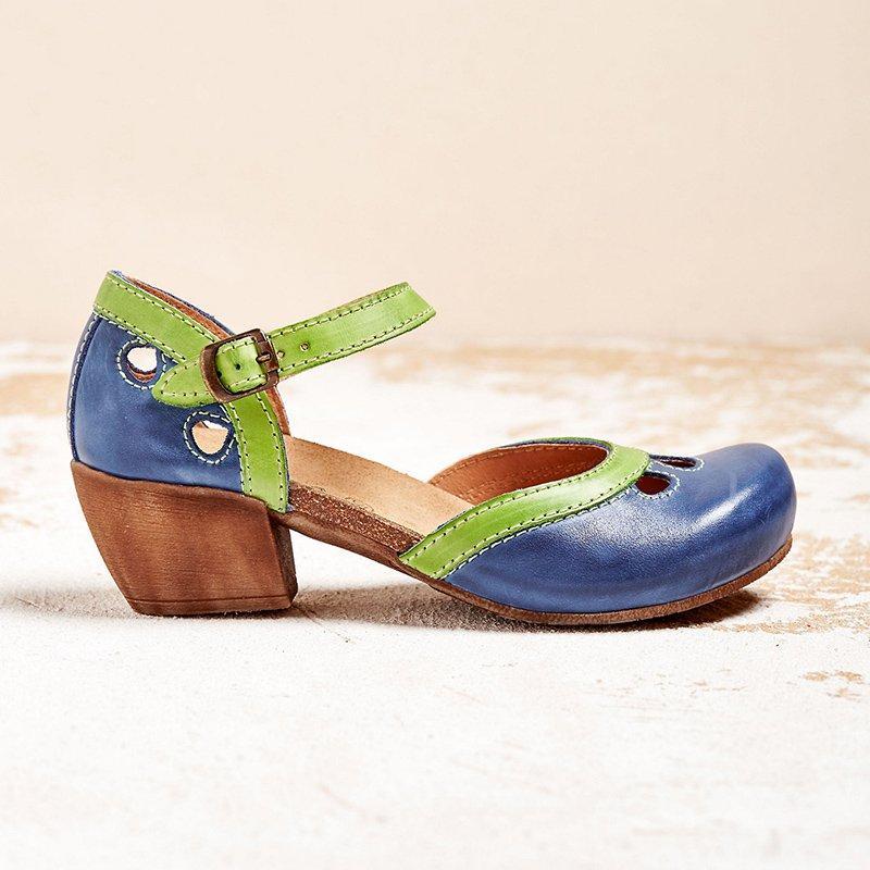 Amalia - Sandalias Con Tacón Bajo Confortables