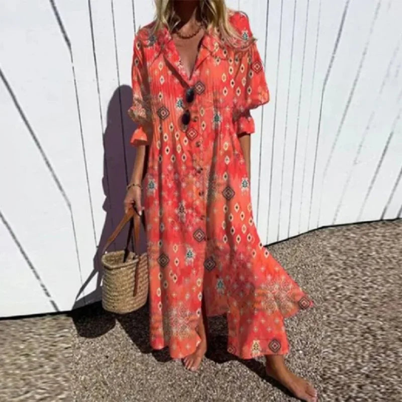 Jessy | Luxe Boho Maxi Vestido (Casi agotado)