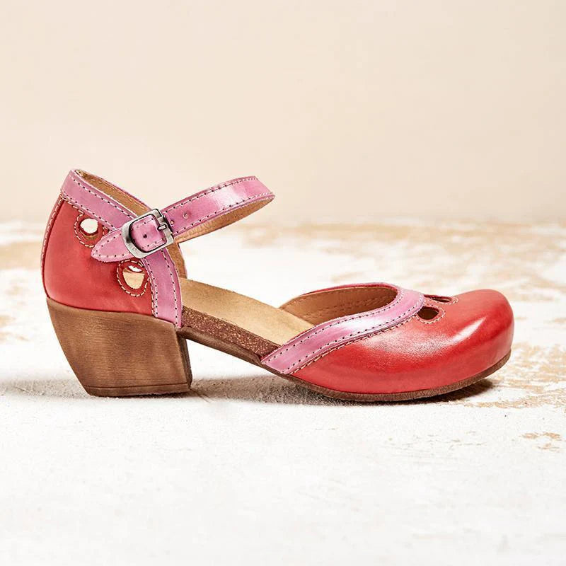Amalia - Sandalias Con Tacón Bajo Confortables