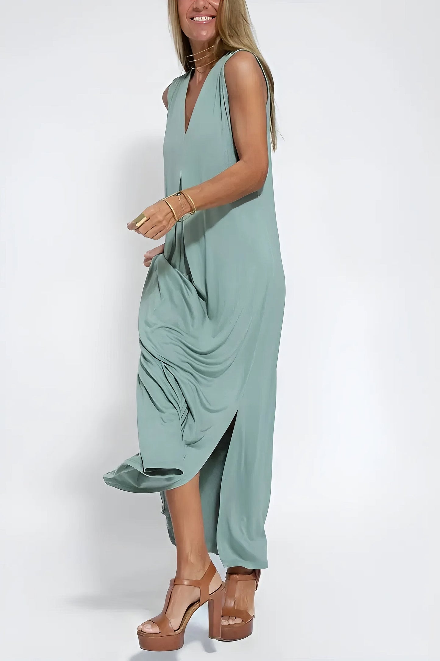 ELISE | Vestido Largo Elegante Con Cárdigan A Juego
