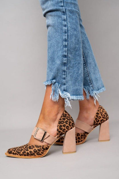 YARA™ |  Sandalias De Gamuza Con Estampado De Leopardo