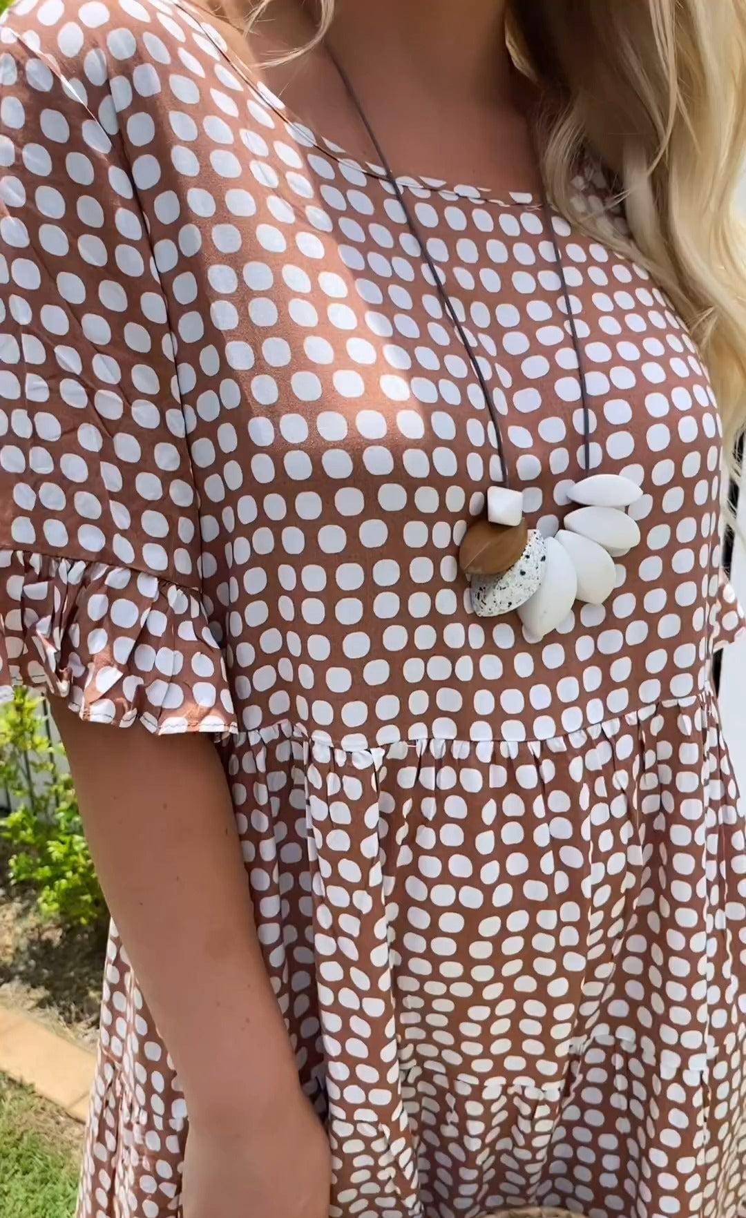 Darcy - Vestido Midi De Manga Corta