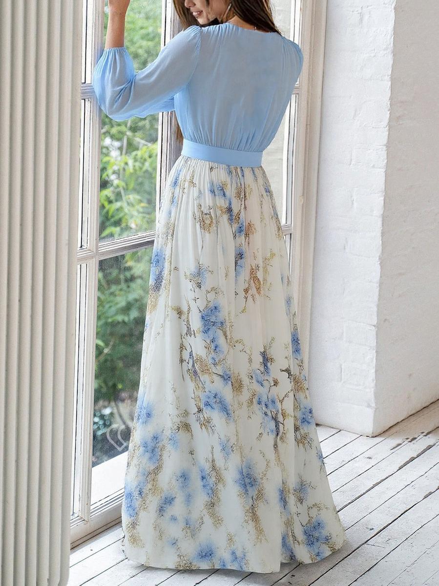 Lucía | Elegante Vestido Maxi Con Estampado Floral