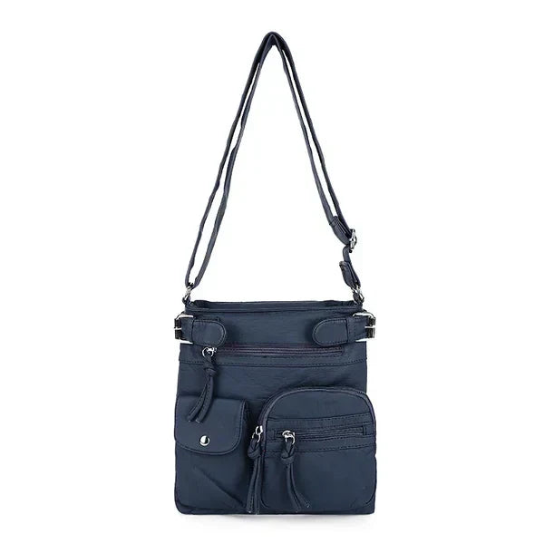 JansenStyle™ Zara | Suave bolso de hombro de cuero con varios compartimentos