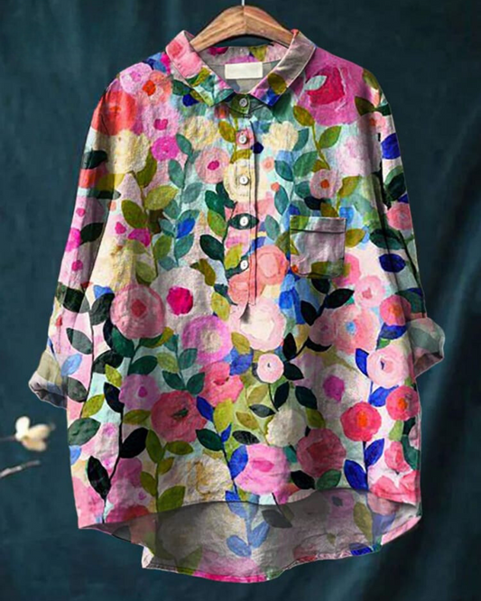 Lila - Camisa con Estampado Floral