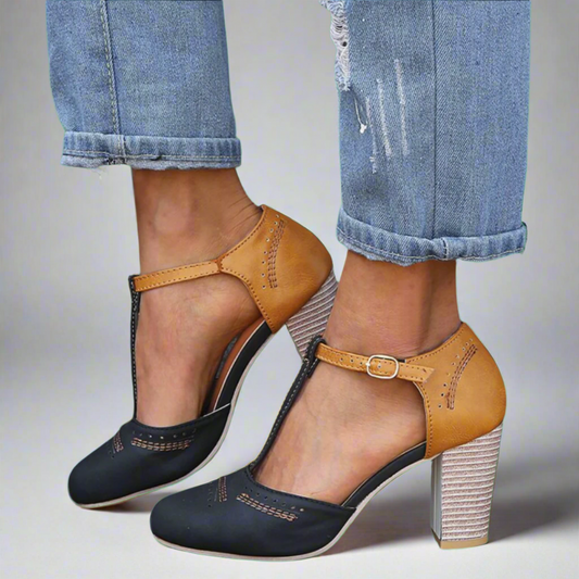 MÍA™ | Sandalias Cómodas Con Tacón Grueso
