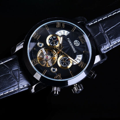 Reloj mecánico automático de lujo con tourbillon