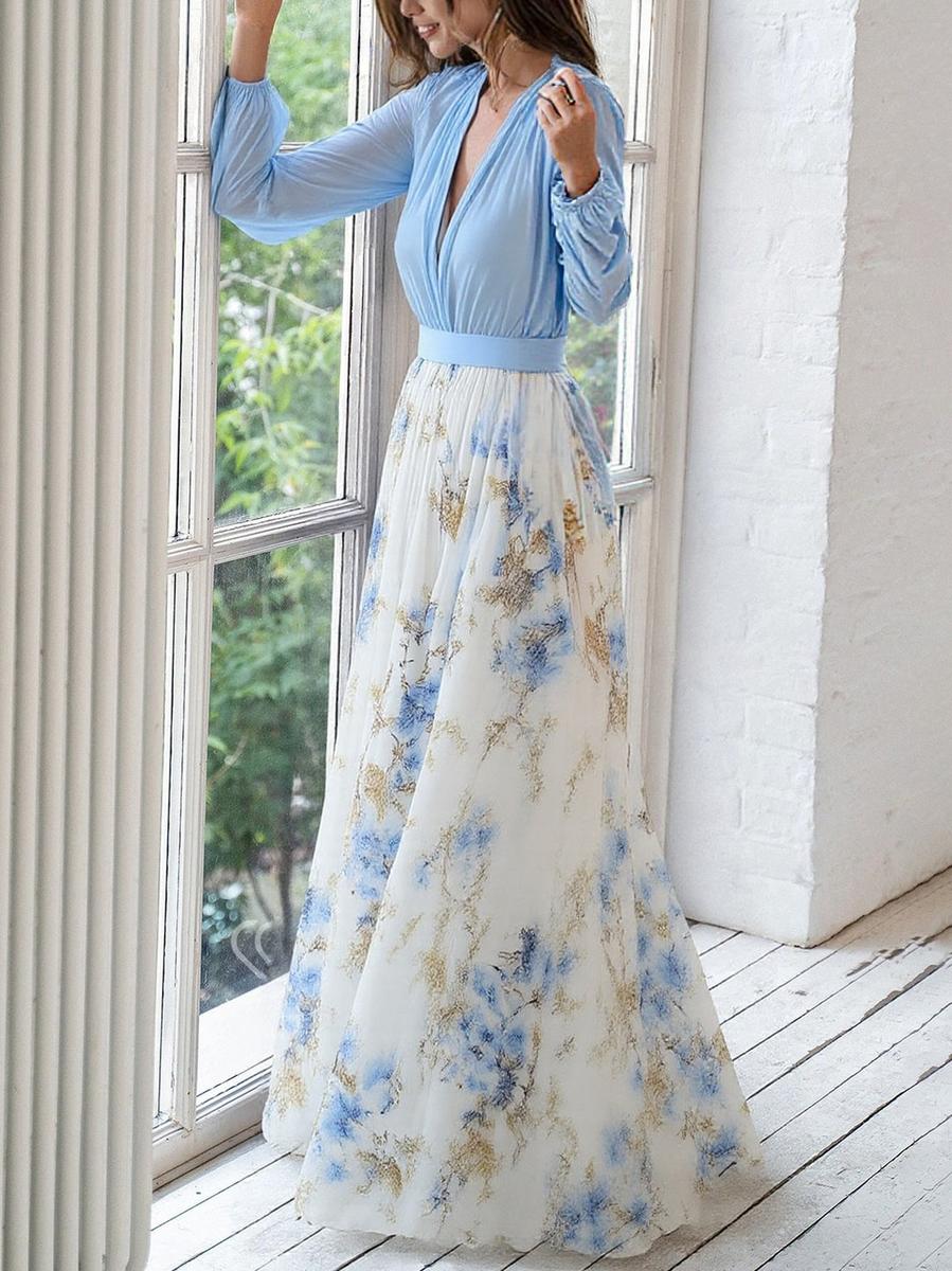 Lucía | Elegante Vestido Maxi Con Estampado Floral