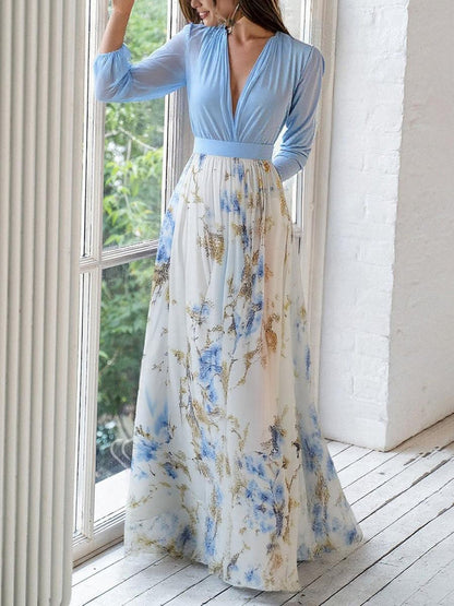 AUGUSTA™ | Vestido Maxi Con Estampado Floral