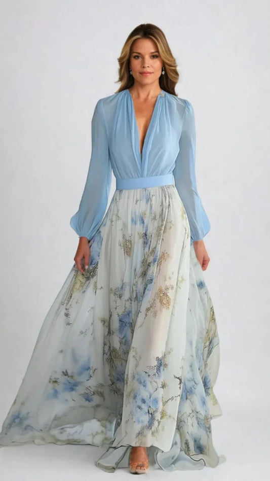 Elena  - Maxi Vestido Con Estampado Floral