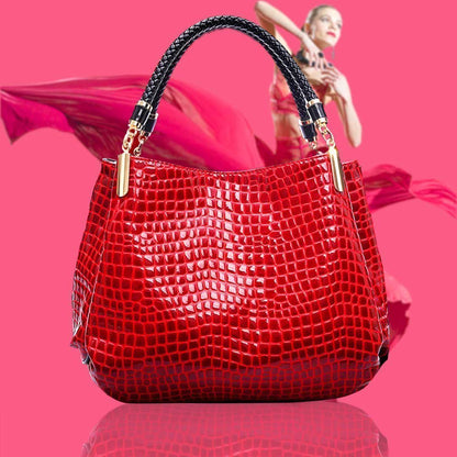 JansenStyle™ Xella | Bolso elegante con motivo de cocodrilo