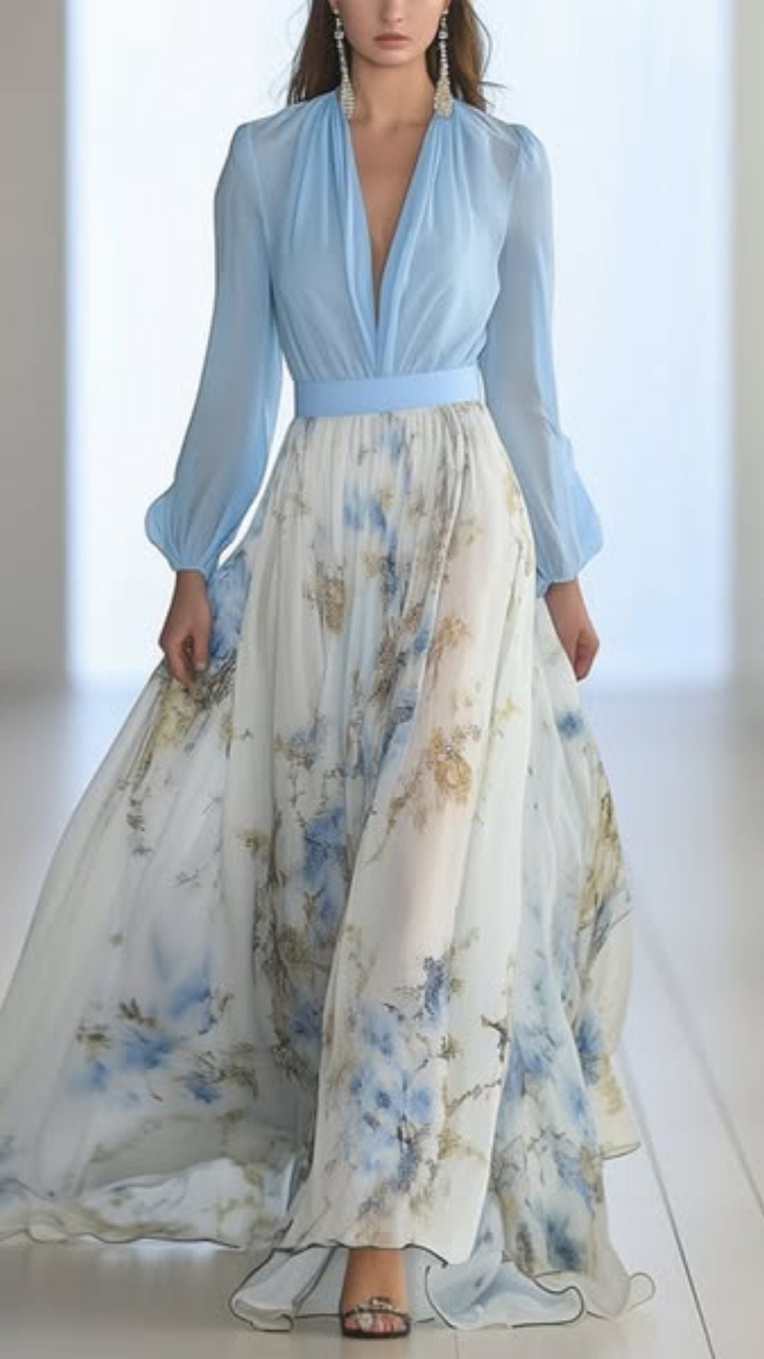 Elena  - Maxi Vestido Con Estampado Floral