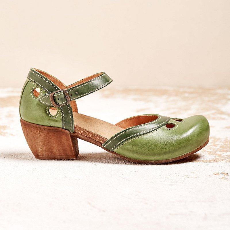 Amalia - Sandalias Con Tacón Bajo Confortables