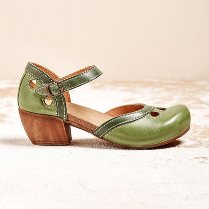Amalia - Sandalias Con Tacón Bajo Confortables