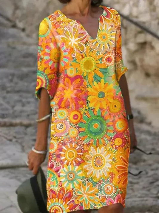 Concetta™ | VESTIDO FLOREAL COLORIDO PERFECTO PARA CADA OCASIÓN