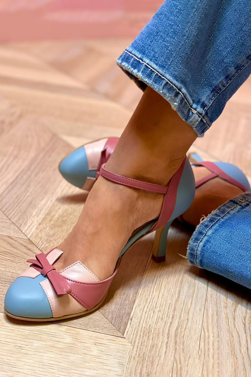LUCIA™ | Sandalias Con Lazo Y Correa Al Tobillo