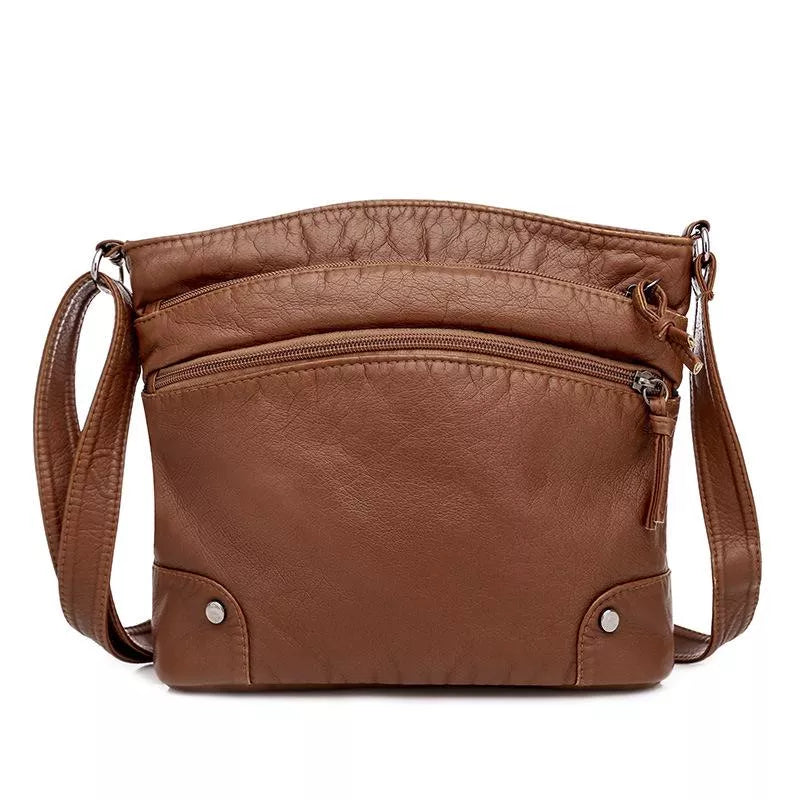 JansenStyle Anna - Bolso de cuero para hombro