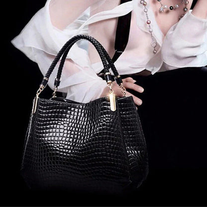 JansenStyle™ Xella | Bolso elegante con motivo de cocodrilo