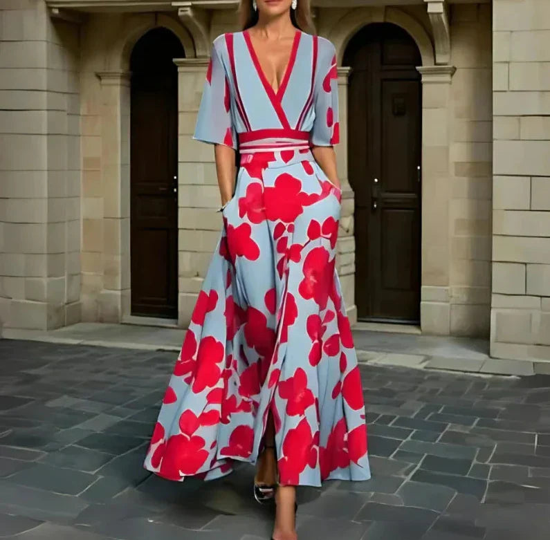 Teresa - Vestido Femenino Con Estampado De Flores
