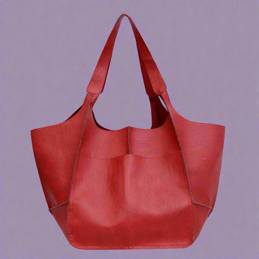 JansenStyle™ Zanna - Elegante bolsa grande hecha de cuero suave