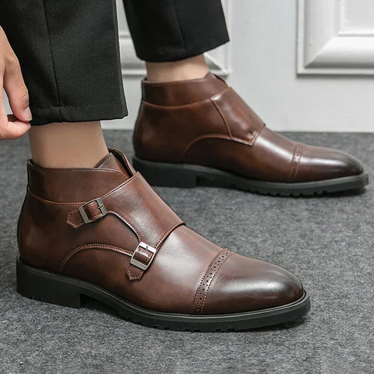 CAMILO™ | BOTINES DE DOBLE HEBILLA DE CUERO