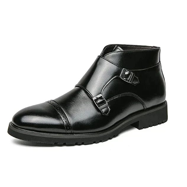CAMILO™ | BOTINES DE DOBLE HEBILLA DE CUERO