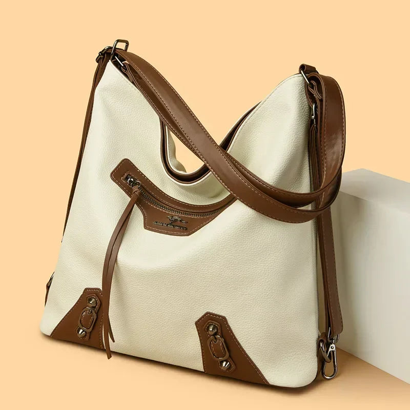 JansenStyle™ Mille | Elegante bolsa de cuero con múltiples compartimentos