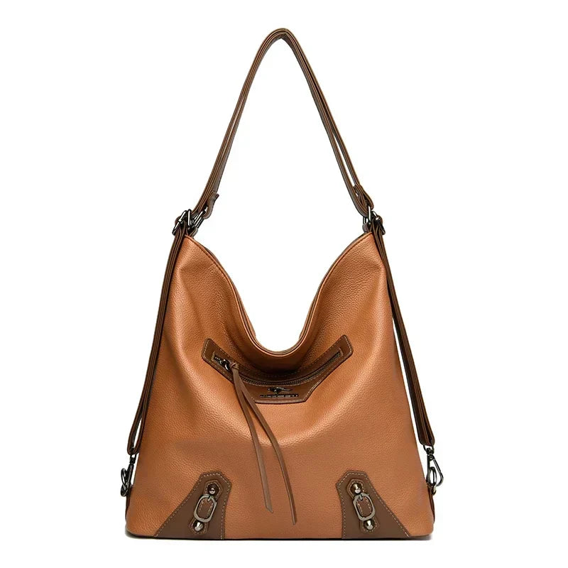 JansenStyle™ Mille | Elegante bolsa de cuero con múltiples compartimentos