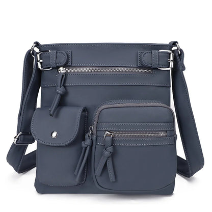 JansenStyle™ Zara | Suave bolso de hombro de cuero con varios compartimentos