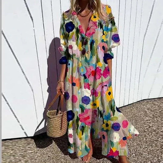 Jessy | Luxe Boho Maxi Vestido (Casi agotado)