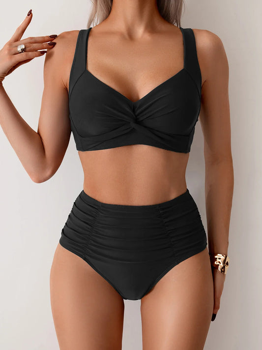 Sara | Bikini Con Tejido Drapeado Y Ajuste Perfecto