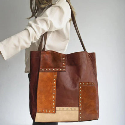 JansenStyle™ Dagny | Bolso de cuero patchwork vintage