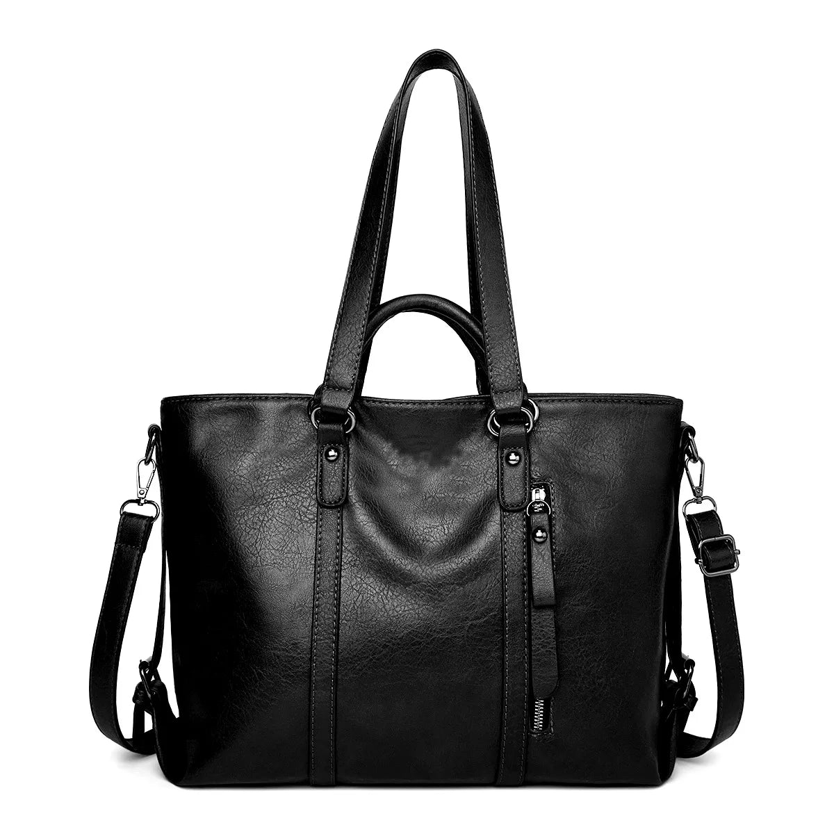 Bolso de hombro de cuero de gran capacidad JansenStyle™ Signe.