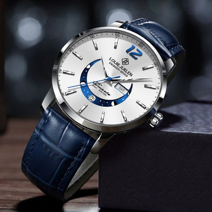 Reloj Elegante con Fases Lunares