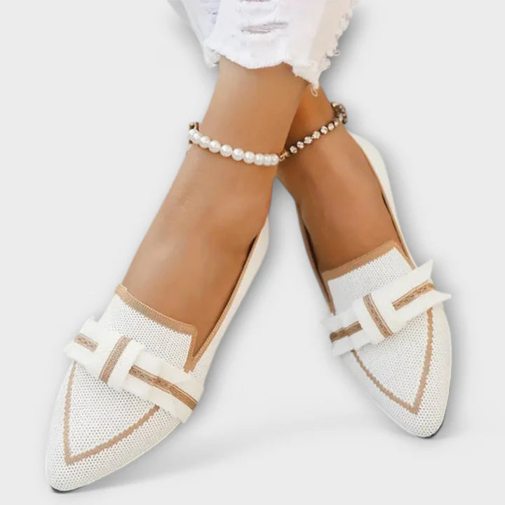 Sara - Zapatos Planos Con Diseño De Nudo