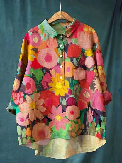 Fiorenza™ | CAMISA AMPLIA DE FLORES