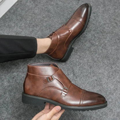 CAMILO™ | BOTINES DE DOBLE HEBILLA DE CUERO