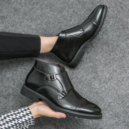 CAMILO™ | BOTINES DE DOBLE HEBILLA DE CUERO