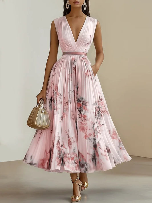 Isabel | Vestido Midi Estampado Elegante