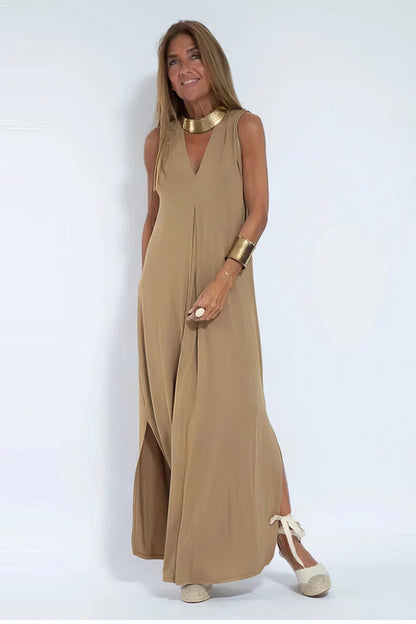 Vestido elegante con chaleco a juego