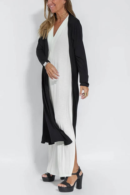 Vestido elegante con chaleco a juego
