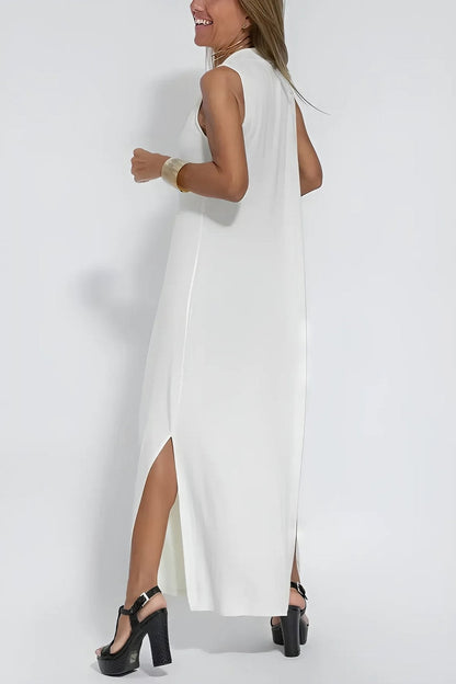 Vestido elegante con chaleco a juego