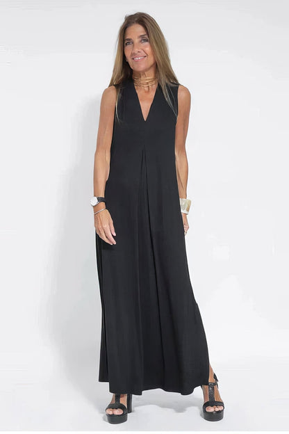 Vestido elegante con chaleco a juego