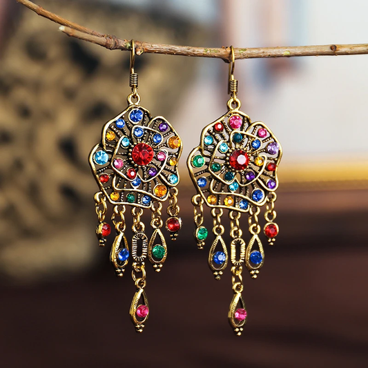 Pendientes Mandala Vintage de Colores