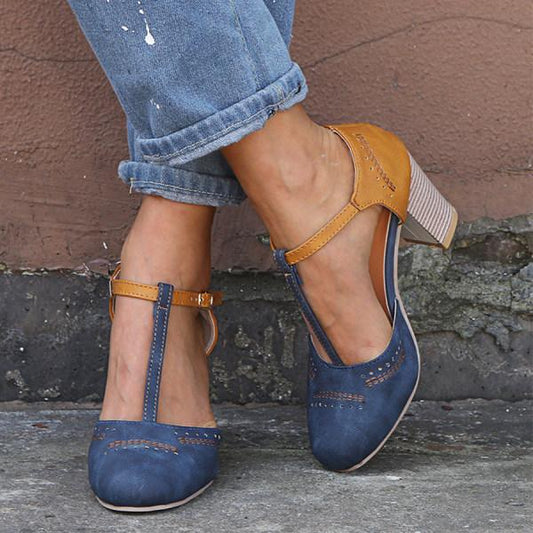 Marcia™ | Sandalias Con Tacón Y Estilo Retro