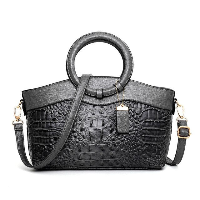 JansenStyle™ Talisa - Bolso de cocodrilo elegante con detalles hechos a mano